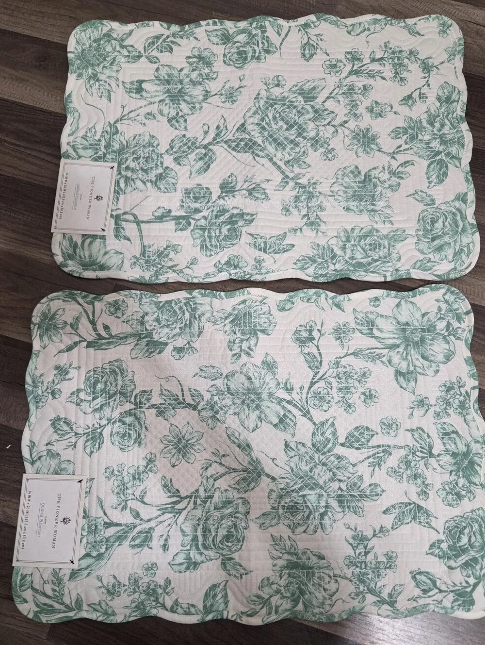2- Pioneer Woman Agatha Quilted Placemat 14